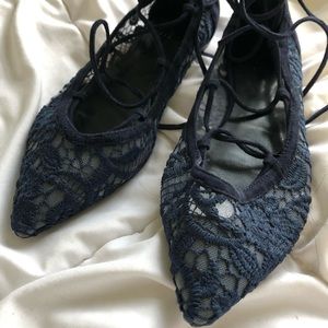 REVOLVE Lace Up Flats